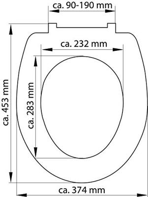Duroplast WC-bril STONE met soft-close en quick-release - thumbnail