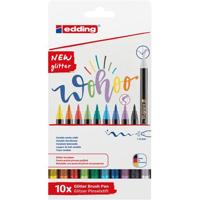 Brushpen edding 1340 10st glitter assorti | 6 stuks - thumbnail