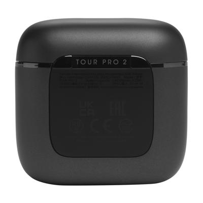 JBL Tour Pro 2 draadloze Bluetooth-oordopjes in zwart - Met Noise Cancelling-technologie, handsfree bellen en tot 40 uur batterijduur