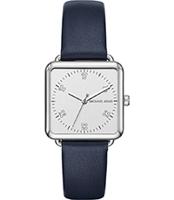 Horlogeband Michael Kors MK2572 Leder Blauw 18mm - thumbnail