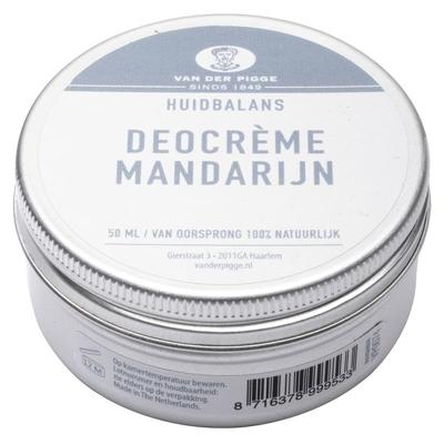 van der Pigge Huidbalans deocreme mandarijn 50 Milliliter