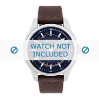 Horlogeband Hugo Boss HO1550002 / HB-300-1-14-2972 / HO659302778 Canvas Bruin 22mm - thumbnail