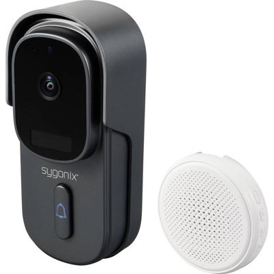 Sygonix Video-deurintercom via WiFi WiFi, Radiografisch Grijs, Wit
