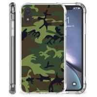 Apple iPhone Xr Doorzichtige Silicone Hoesje Army Dark - thumbnail