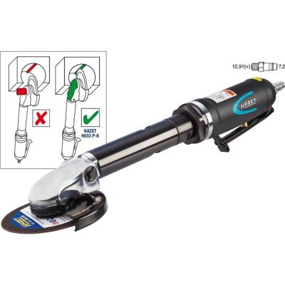 Hazet 9033P-8 Pneumatische slijper 3/8 (10 mm) buitenvierkant 6.3 bar Hazet 9033P-8 Pneumatische slijper 3/8 (10 mm) buitenvierkant 6.3 bar