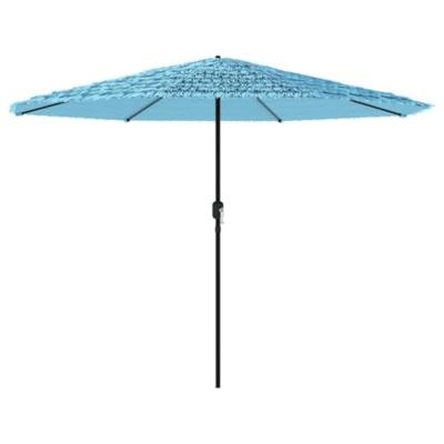 Parasol met stalen paal 324x324x247 cm blauw