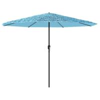 Parasol met stalen paal 324x324x247 cm blauw - thumbnail