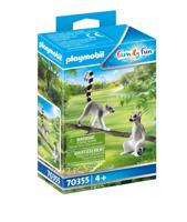 Playmobil ringstaart maki's 2 stuks - thumbnail