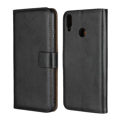 Lederen horizontale Flip holster voor Huawei Honor 8X/Honor Bekijk 10 Lite met magnetische sluiting en beugel en kaartsleuf en portemonnee (zwart)
