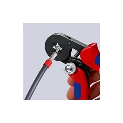 Knipex Adereindhulstang | totale lengte 180 mm | 0,08-10,0 + 16,0 (AWG 28-5) mm² | gebruineerd meercomponenten mantels | 1 stuk - 97 53 04 - 97 53 04 - thumbnail