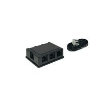 Shiverpeaks Telefoon (analoog) Adapter [1x RJ45-bus 8p4c - 6x RJ45-bus 8p4c] 3 m Zwart - thumbnail