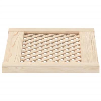 VidaXL Kastdeuren met latwerk 2 st 49,5x39,5 cm massief grenenhout VidaXL Kastdeuren met latwerk 2 st 49,5x39,5 cm massief grenenhout