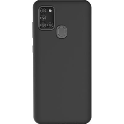 Azuri liquid silicon cover voor Samsung Galaxy A21s Telefoonhoesje Zwart Azuri liquid silicon cover voor Samsung Galaxy A21s Telefoonhoesje Zwart