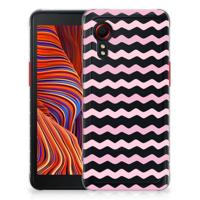 Samsung Galaxy Xcover 5 | TPU bumper | Waves Roze - thumbnail