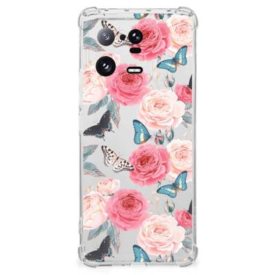 Xiaomi 13 Pro Case Butterfly Roses Xiaomi 13 Pro Case Butterfly Roses