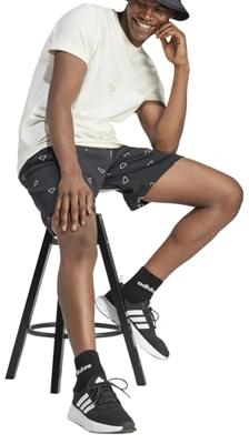 Heren-T-Shirt met Korte Mouwen Adidas Molded Linear Wit Natuurlijk - Maat: L