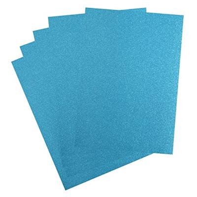 Florence • glitterpapier 250g a4 turquoise 5x