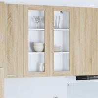 Hangkast Riga Sonoma Eiken 80 x 31 x 100 cm Bewerkt hout - thumbnail