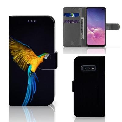 Samsung Galaxy S10e | Telefoonhoesje | Met pasjeshouder | Papegaai