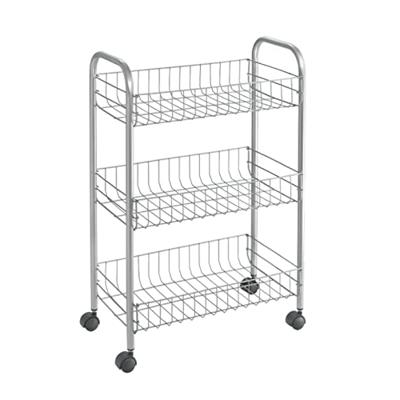 Tomado-Metaltex Tomado metaltex keuken/badkamer opbergtrolley lugano 41x23x63 cm wieltjes