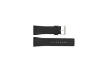 Skagen horlogeband 690LSLB Leder Zwart 28mm - thumbnail