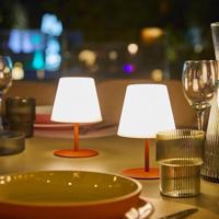 Set van 2 draadloze tafellampen - LUMISKY - TWINS - Terracota - H16 cm - LED - thumbnail