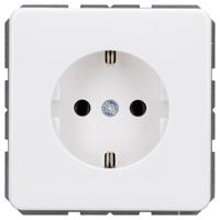 Jung CD1520WW Wandcontactdoos met randaarde Inzetstuk 1-voudig Alpine-wit 1 stuk(s) - thumbnail