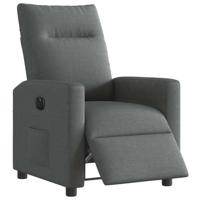 Fauteuil elektrisch verstelbaar stof donkergrijs - thumbnail