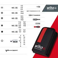 Wiha Dopsleutel- en bitset 1/4" | incl. functionele tas met riemclip | 40-delig - 44684 - thumbnail