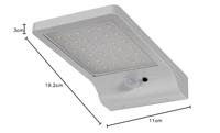 LEDVANCE DoorLED Solar L 4058075267862 Wandlamp op zonne-energie met bewegingsmelder LED 3 W Zilver - thumbnail