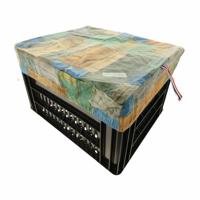 Fietskrat Fietsmand Hoes Medium Driftwood - thumbnail