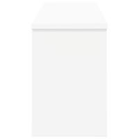 Wandgemonteerde kapstok Wit 80 x 20 x 30 cm Bewerkt hout - thumbnail