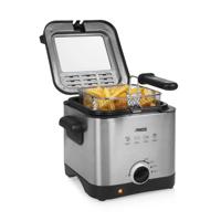 Princess 182612 Frituurpan 1.5 l 1000 W Anti-aanbaklaag, Oververhittingsbeveiliging Zilver, Zwart - thumbnail