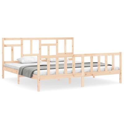 Bedframe zonder matras massief grenenhout 200x200 cm Bedframe zonder matras massief grenenhout 200x200 cm