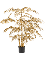 Emerald kunstplant goudpalm 145 cm goudkleurig - thumbnail