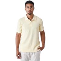 Project X Paris Preppy Texturé Polo Heren Geel - Maat S - Kleur: Geel | Soccerfanshop - thumbnail