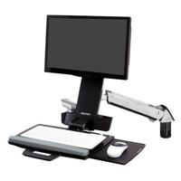 Ergotron StyleView Sit-Stand Combo Arm Monitor-wandbeugel Aantal monteerbare displays: 1 Display(s) 25,4 cm (10) - 61 cm (24) Zwart Toetsenbordhouder, - thumbnail