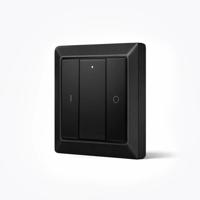 Draadloze Zigbee schakelaar van EcoDim - Geschikt voor 1 groep - Zwarte kleur - thumbnail