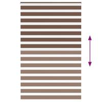 VidaXL Zebra rolgordijn 150x200 cm stofbreedte 145,9cm polyester bruin - thumbnail