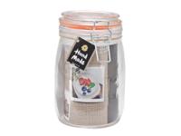 Weckpot 1000ml 10,5x17cm siliconen ring - thumbnail
