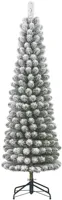 Black Box Trees Charlton Pilar kunstkerstboom besneeuwd groen 215cm - thumbnail