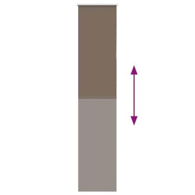 Rolgordijn verduisterend koffie 55x210 cm stofbreedte 50,7 cm - thumbnail
