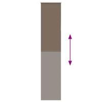 Rolgordijn verduisterend koffie 55x210 cm stofbreedte 50,7 cm - thumbnail