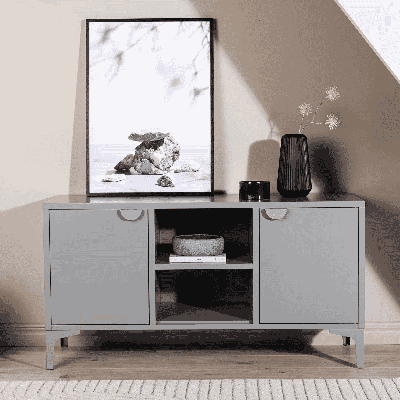 Nohr TV-meubel 'Danyella' 120cm, kleur Lichtgrijs