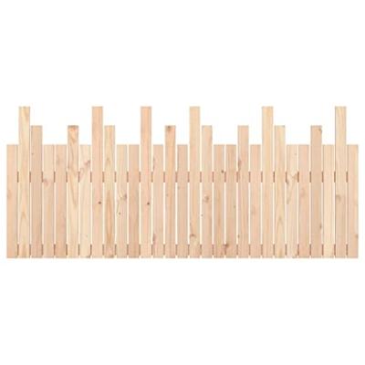 Hoofdbord wandmontage 185x3x80 cm massief grenenhout