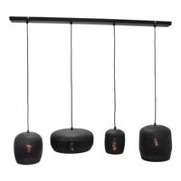 Urban Interiors Hanglamp 'Fez' 4-lamps, kleur Zwart - thumbnail