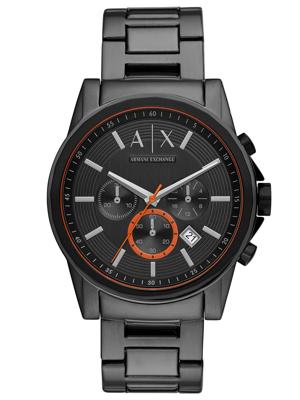 Horlogeband Armani Exchange AX2514 Roestvrij staal (RVS) Zwart 22mm Horlogeband Armani Exchange AX2514 Roestvrij staal (RVS) Zwart 22mm
