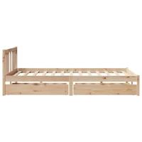 Bedframe zonder matras massief grenenhout 120x200 cm - thumbnail
