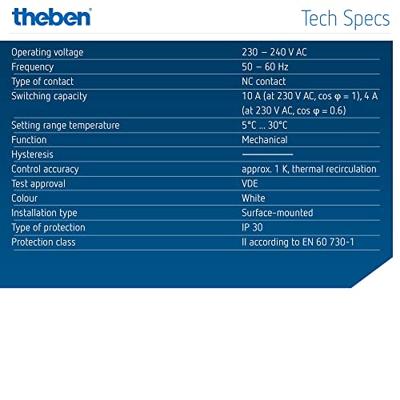 Theben 7010001 RAMSES 701 Kamerthermostaat 1 stuk(s)