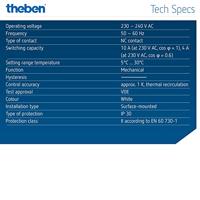 Theben 7010001 RAMSES 701 Kamerthermostaat 1 stuk(s) - thumbnail